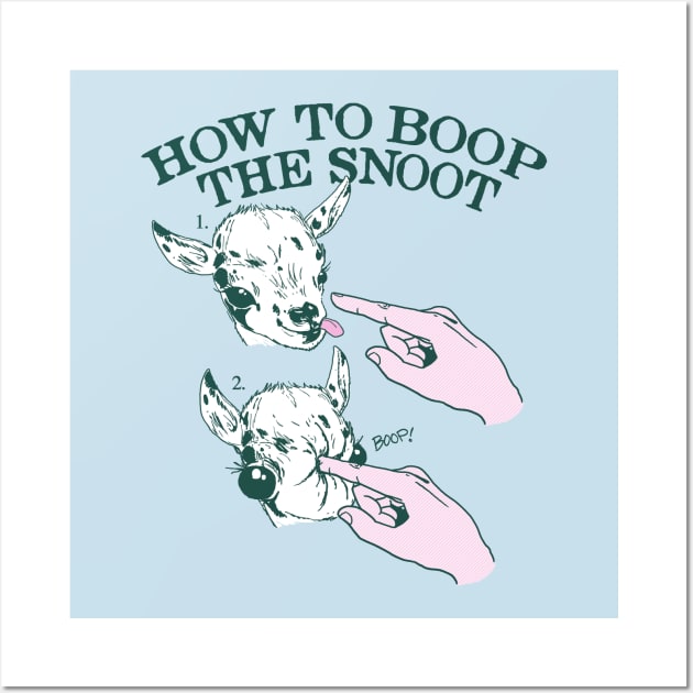 How To Boop The Snoot Wall Art by Hillary White Rabbit